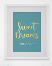 Load image into Gallery viewer, Sweet Dreams A4 print. Blue.
