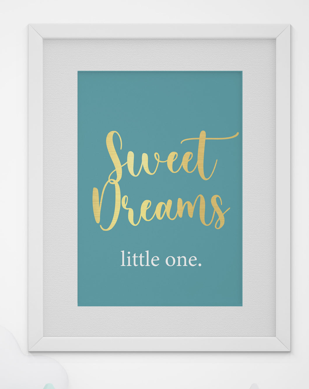 Sweet Dreams A4 print. Blue.