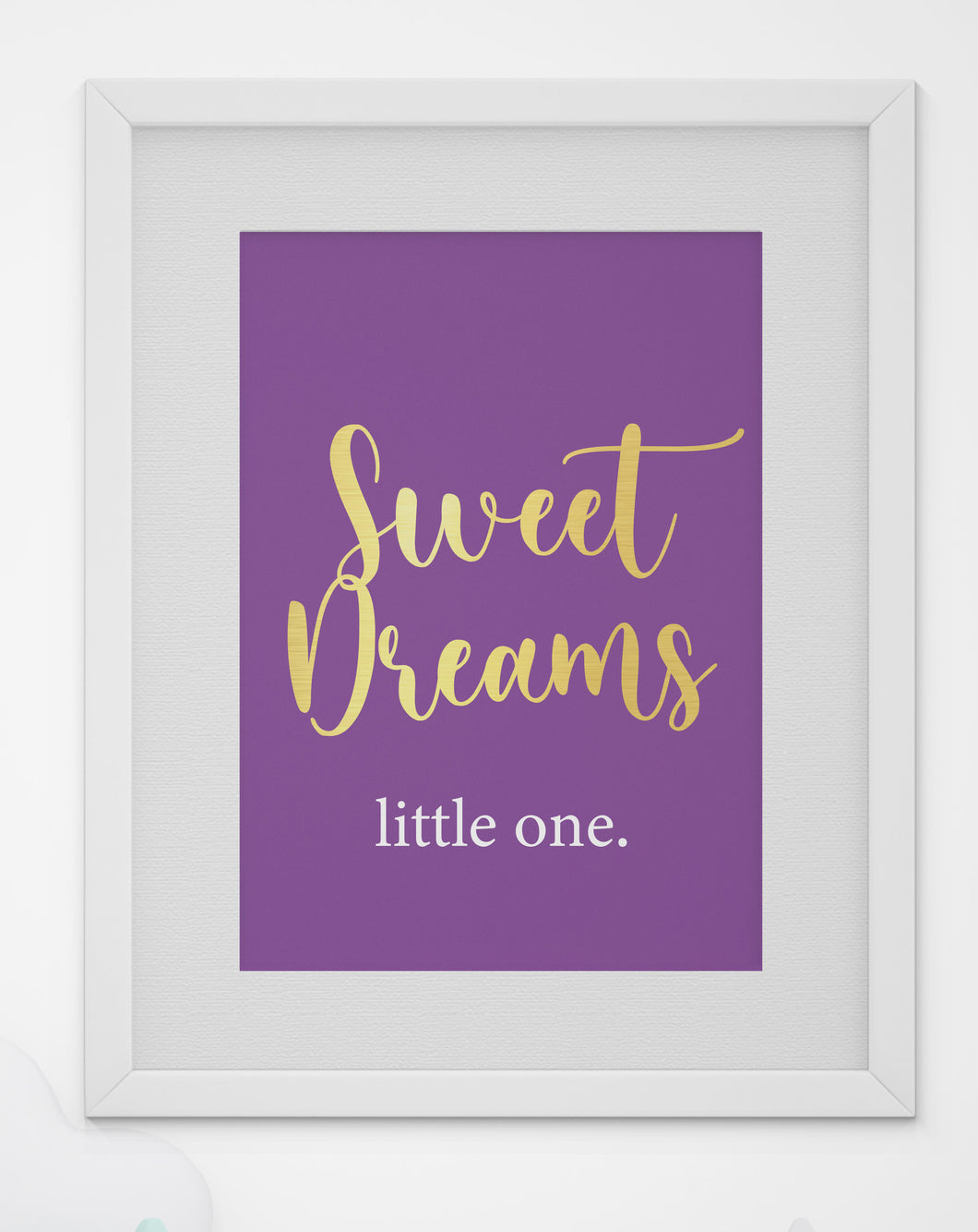 Sweet Dreams A4 print. Pink.